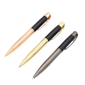 Custom Logo Executive Business Office Gift High End 1.0 mm Smooth Writing Metal Ballpoint <b>Pens</b> Gun Black Engraved Logo - Product Image 3