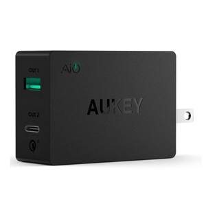 อะแดปเตอร์ชาร์จเร็ว <span class=keywords><strong>Aukey</strong></span> PA-Y2 Quick Dual Charging 3.0 สำหรับโทรศัพท์มือถือ แท็บเล็ต ชาร์จเร็ว ใช้ได้ทั่วโลก ช่องเสียบ USB Type C - Product Image 5