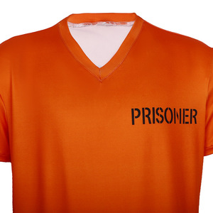 Disfraz de Prisionero, Uniforme Naranja, Conjunto de Disfraces para Cosplay, Disfraz de Halloween para Adultos - Product Image 2
