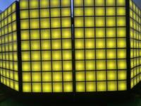 Cabina de DJ Digital LED Plegable para Interior, Pantalla de Sonido para Fachada de Pared, para Tiendas Minoristas, Exposiciones, Cartel Digital LED Plegable para DJ
