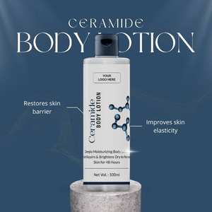 Nouvelle lotion corporelle à la céramide 100 ml, parfum frais, améliore l'élasticité de la peau, hydrate en profondeur, renforce la barrière cutanée, lisse et fortifie pour - Product Image 5