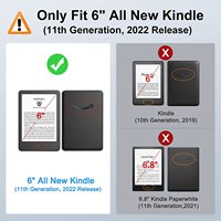 MoKo casing penutup cangkang ringan, dengan bahan Premium cocok untuk 6 "All-New Kindle 11th Gen 2022 e-reader dengan Auto Wake/tidur