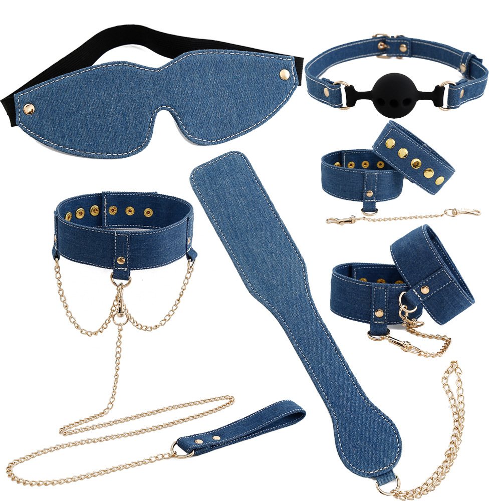 2023 Sex Toys Adult Toys Cowboy Handcuffs Cuffs Silicone Mouth Plug Ball  Neck Collar Dog Chain Hand Clap Set Sex Toys for Couple| Alibaba.com