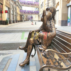 Escultura de Figura de Fibra de Vidrio Imitación Bronce, Adorno Personalizado para Parques y Calles Peatonales al Aire Libre - Product Image 3
