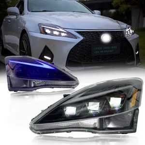  Dk lâmpada de farol automotivo modificada, farol de led para lexus is250 is300 2006-2012