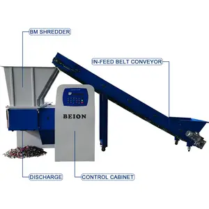 Máquina trituradora de plástico grande e pequena para sacos plásticos, máquina de trituração de resíduos