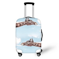 Housse de valise personnalisée avec impression d'animaux en 3D, prix fabricant, fibre de polyester, protection de valise