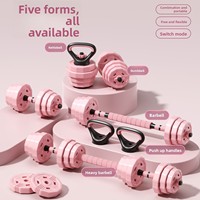 Mancuernas Recubiertas de PVC KAIS-002 - Equipo de Fitness para el Hogar Unisex para Hombres y Mujeres, Barra de Peso Ajustable para Entrenamiento Corporal y Ejercicios de Core