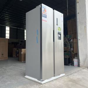 Stainless Steel Double Door <b>Refrigerator</b> Side by Fridge 691L Large Capacity With Dispenser Fan Cooling Frost Free Side by Side F - Product Image 3