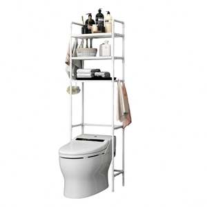 Étagère de rangement suspendue pour salle de bain à 3 niveaux, en PP, portable, avec <span class=keywords><strong>porte</strong></span>-savon - Product Image 2