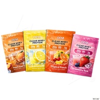 Protéine de lactosérum isolée de haute qualité, saveur fruits mélangés, 20g de protéines, boost d'énergie, force, croissance musculaire