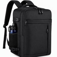 Sac à dos de voyage approuvé par les compagnies aériennes, grand sac à dos pour ordinateur portable de 15,6 pouces avec plusieurs poches de rangement
