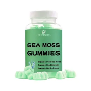 Harga Grosir OEM Multi Vitamin Mineral Lumut Laut Gummy Alkaline Suplemen Makanan Super Vegan dengan Label Pribadi