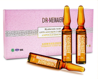 Sérum éclaircissant naturel biologique pour le visage, soin anti-âge de la peau, ampoules avec rouleau de massage facial