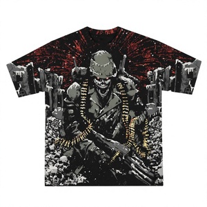 เสื้อยืดโอเวอร์ไซส์ผู้ชาย ผ้าฝ้าย วินเทจ ล้างสี พิมพ์ลายกราฟิก แขนสั้น คอกลม สตรีทแวร์ คอลเลคชั่นฤดูร้อน ใหม่ - Product Image 2