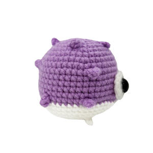 Kit d'apprentissage DIY en laine <span class=keywords><strong>crochet</strong></span>ée à la main, 2 pièces, nouveau, style adorable Poisson-globe anglais, pour les 7-12 ans et 12 ans et plus - Product Image 2