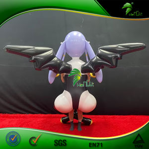 Nuevo diseño inflable Angel Girl modelo hermosa muñeca de pelo púrpura inflable con alas - Product Image 6