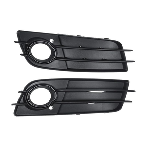 Grille de pare-chocs avant de voiture avec cache de feux antibrouillard et cercle noir pour <span class=keywords><strong>Audi</strong></span> <span class=keywords><strong>A4</strong></span> <span class=keywords><strong>B8</strong></span> 2008 - 2012 - Product Image 5