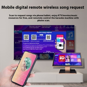 Ensemble audio karaoké tout-en-un pour la maison, système audio KTV domestique, machine de karaoké pour hôtel et usage commercial avec haut-parleur et écran - Product Image 3