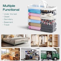Texpack Sacs à fermeture éclair en PVC de grande capacité Sacs de rangement en PVC Sacs d'emballage en plastique