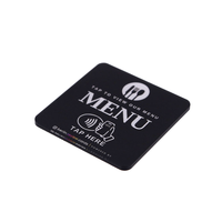 Cartes NFC personnalisées en acrylique, cartes de menu, cartes RFID, étiquettes RFID étanches, autocollants RFID en acrylique, cartes de révision RFID pour restaurant