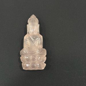 Colgante de Cuarzo Rosa Natural con Tallado de Buda, Escultura de Gema Tallada a Mano Antigua, Coleccionable, Venta al por Mayor, Regalo, Decoración, Calidad AAA - Product Image 1