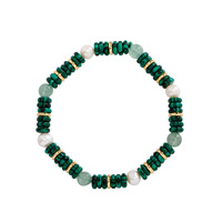 Collier en perles de pierre naturelle pour femmes, best-seller 2024, luxe léger, plaqué or véritable, perle de niche, haut de gamme et simple