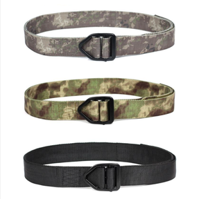 เข็มขัดผ้าแคนวาสลายพรางหลากสีเขียว กากี ดำ รุ่น GB10 พร้อมหัวเข็มขัดรูปสามเหลี่ยม - Product Image 3