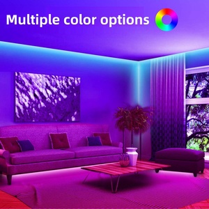 33ft 66ft 100ft 132ft <span class=keywords><strong>RGB</strong></span> dải ánh sáng <span class=keywords><strong>12V</strong></span> 24V ứng dụng thông minh kiểm soát màu sắc thay đổi cho phòng ngủ nhà bếp bên trang trí nội thất - Product Image 5