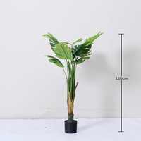 Arbre Bonsaï Artificiel Monstera Moderne Écologique Fait Main Résistant à l'Eau, Décoration 120-180cm, Vente Chaude, Thanksgiving, Pâques