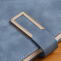 Carnet de notes portable A5 avec boucle magnétique, bloc-notes à insertion latérale, accessoire de papeterie pour le bureau et l'école