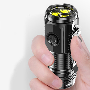 Mini <span class=keywords><strong>linterna</strong></span> multifuncional con imán, lámpara con clip de tapa, con flash de batería 14500 - Product Image 4