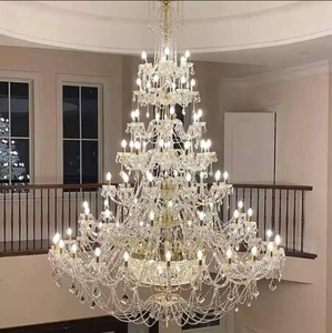 <span class=keywords><strong>Lustre</strong></span> en cristal de luxe sur mesure de grande taille pour hôtel, maison, salle de mariage, villa - Design <span class=keywords><strong>scandinave</strong></span> moderne couleur or/blanc - Garantie 3 ans - Product Image 6