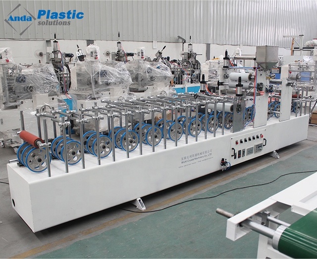 Anda PVC Profile MDF Board WPC Panel Lamination Machine PVC Film Pur Hot Melt Laminating Machine