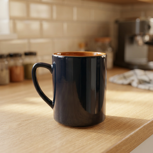 Mug à café en céramique mate, tasse en grès avec poignée, logo personnalisé, vaisselle réutilisable pour le bureau, la maison et les voyages - Product Image 2