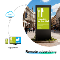 Pantalla Digital Publicitaria para Exteriores de 55 Pulgadas, con Soporte de Piso Personalizado, Tótem Capacitivo para Exteriores, Pantalla LCD Impermeable IP65