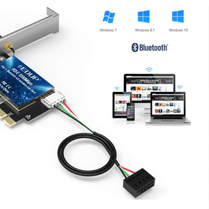 EDUP AC1200Mbps PCIE Bộ Điều Hợp Mạng Nhanh Thẻ <span class=keywords><strong>PCI</strong></span> <span class=keywords><strong>Express</strong></span> Thẻ Mạng <span class=keywords><strong>PCI</strong></span>-E - Product Image 2