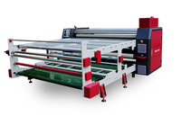 Machine d'impression de t-shirts par transfert thermique rouleau à rouleau, largeur 1,9 m et 1,7 m, avec calendrier à rouleaux