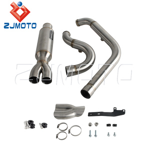 Knalpot hemat berat 18LBS untuk sepeda motor 2-In-1 pipa knalpot untuk Harley Softail pengendara rendah S/ST/Street Bob/Fat Bob/Slim 2018-2025 - Product Image 2