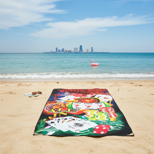 Toalla de Playa Personalizada del Casino de Atlantic City, 30x60, Diseño Jacquard con Logotipo de Flamenco, Secado Rápido, 48 Piezas/Caja, Patrón de Sublimación - Product Image 3