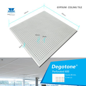 Plafond suspendu <span class=keywords><strong>en</strong></span> plâtre de haute qualité 600*600mm, fausse dalle de plâtre 60x60, plaques de plâtre gaufrées blanches pour <span class=keywords><strong>plafonds</strong></span>. - Product Image 4