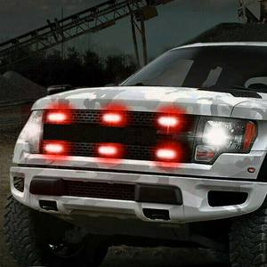 Auxito บาร์ไฟสัญญาณเตือนฉุกเฉิน12LED 4X, แถบไฟกะพริบสัญญาณเตือนสีแดง - Product Image 6