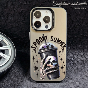 OEM Custom Cartoon UV Print <strong>Skull</strong> Scary Horror TPU+PC Shockproof Anti-Fingerprint Mobile Phone <strong>Case</strong> for 13 14 15 16 17 Pro Max - Product Image 2