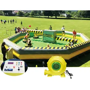 Ngoài Trời Inflatable Meltdown Inflatable Obstacle Course Sweeper Arm Eliminator Challenge Trò Chơi