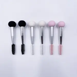 Bán buôn 2 trong 1 đôi đã kết thúc Sponge Applicator Mascara bàn chải lông mày lông mi mỹ phẩm bàn chải