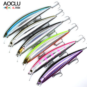 AOCLU Floating Minnow 11,5 cm 16,5g Buceo 1,2 m Wobbler Imán Estructura de transferencia de peso para pesca de lubina - Product Image 5