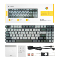 Clavier mécanique de jeu à déclenchement rapide, disposition TKL, 75 %, 94 touches, OEM ODM, rétroéclairage RVB, clavier mécanique de jeu filaire