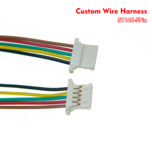 Produsen Profesional Kabel Molex Seri 51146 5Pin, Kabel Terisolasi Lima Warna dengan Pitch 1.25mm - Product Image 1