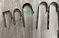 Support de montage de panneau solaire pour balcon en acier inoxydable 304 argenté, garantie 10 ans, crochet de fixation carré pour systèmes photovoltaïques