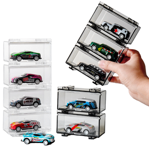 กล่องเก็บของโมเดลรถ1/64กล่องเก็บของอะคริลิกใสแบบหล่อป้องกันฝุ่นสำหรับ<span class=keywords><strong>รถ</strong></span>ขนาดเล็ก - Product Image 1